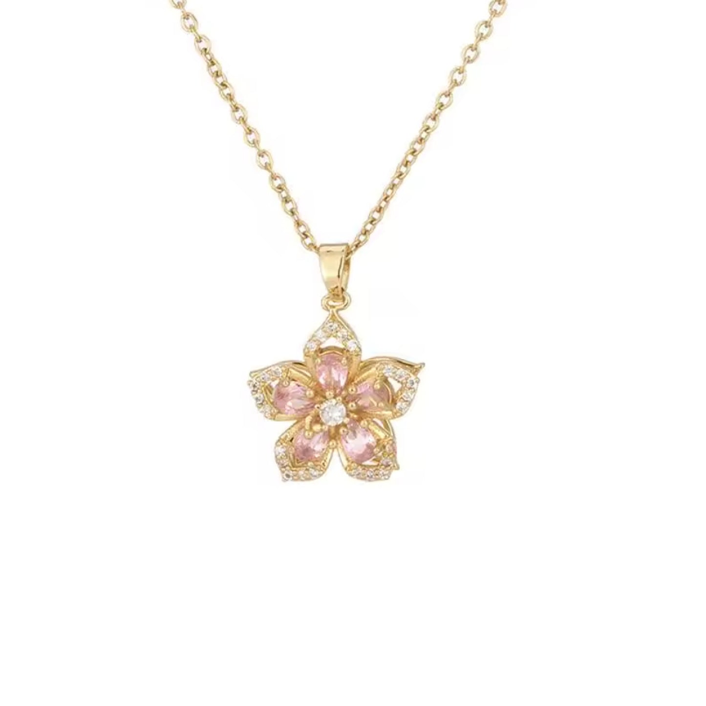 Collana Flower Pink