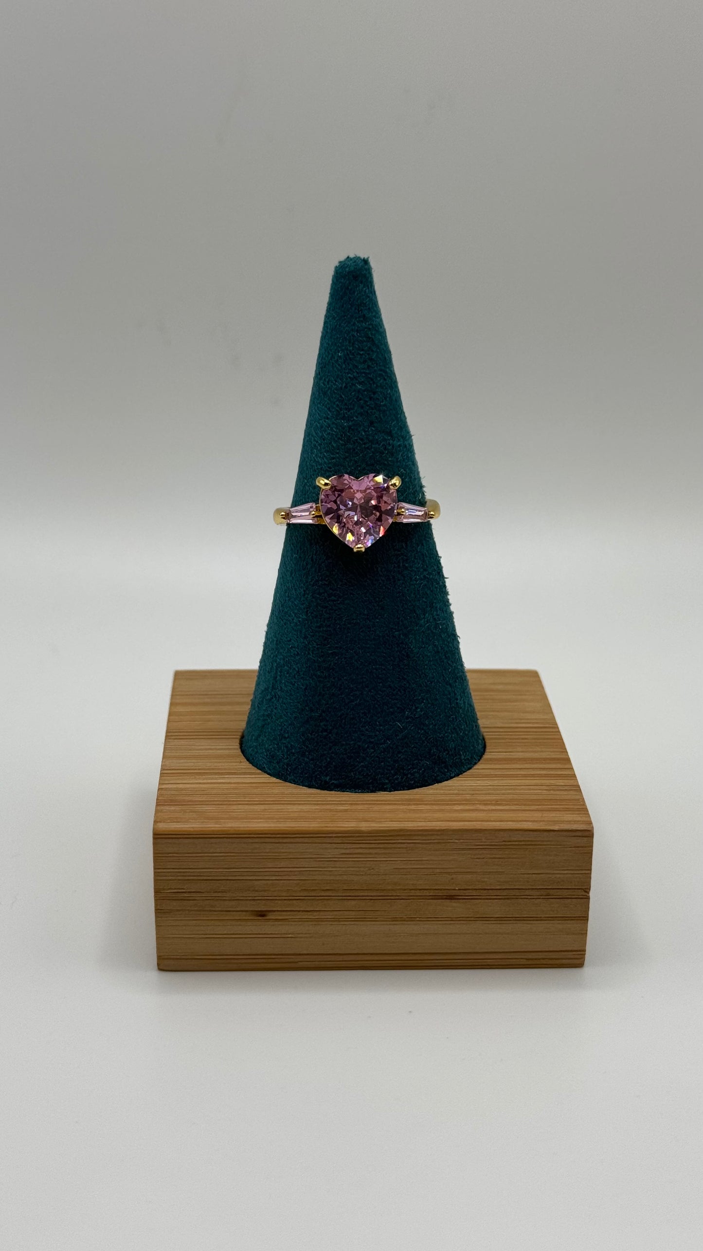 Anello Pink Hearth Gold