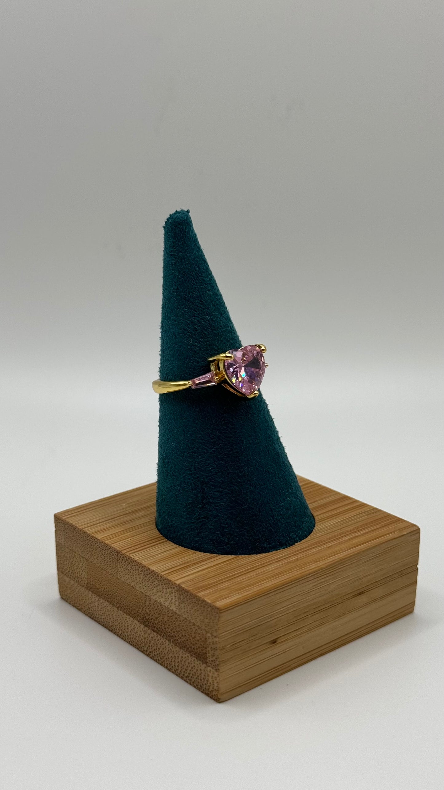 Anello Pink Hearth Gold